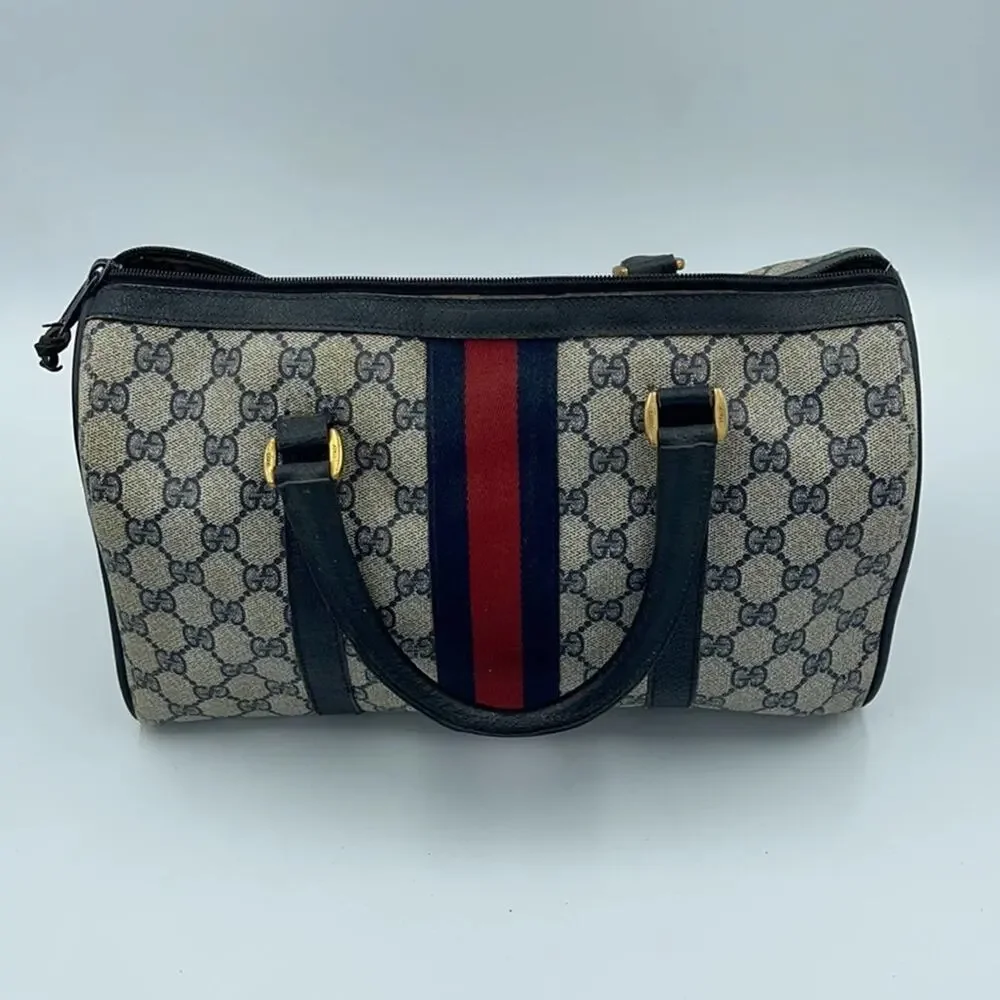 *RARE* with Original Authenticity Tag Vintage Gucci Boston Handbag‎ - Picture 6 of 8